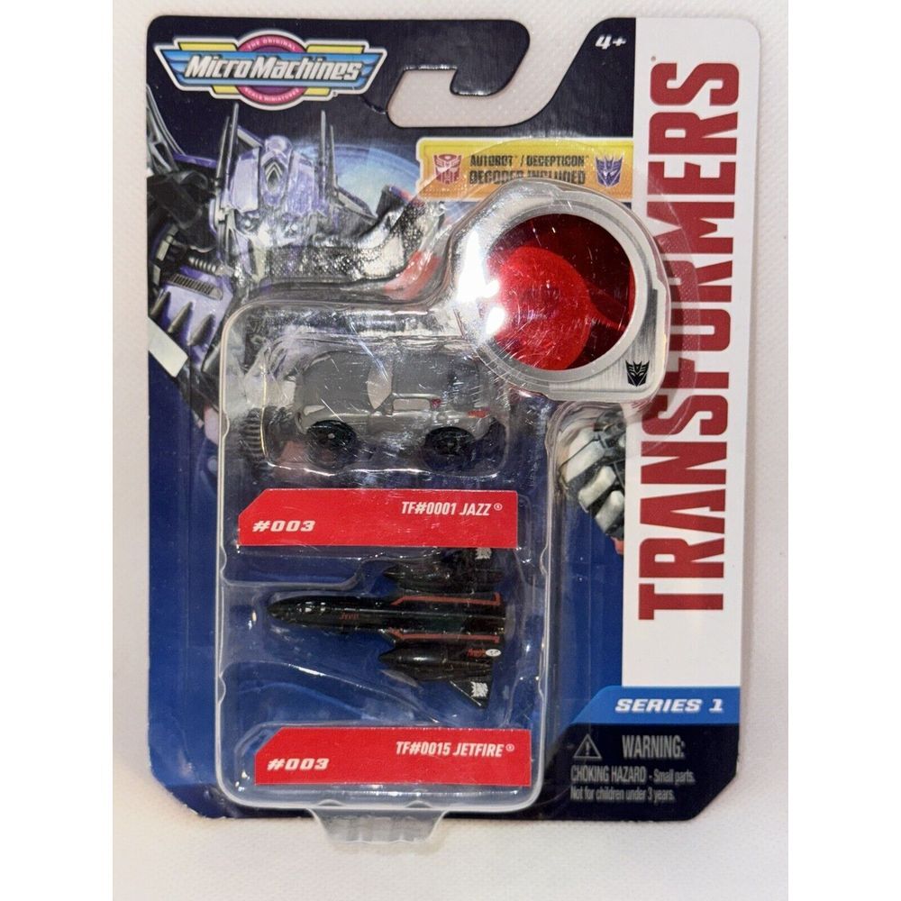 Transformers Micro Machines Reveal RTS #003 Jazz  #0015 Jetfire Mini Figure Toy